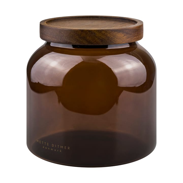 Pojemnik z pokrywką small Luna 13 cm - Brown - Mette Ditmer