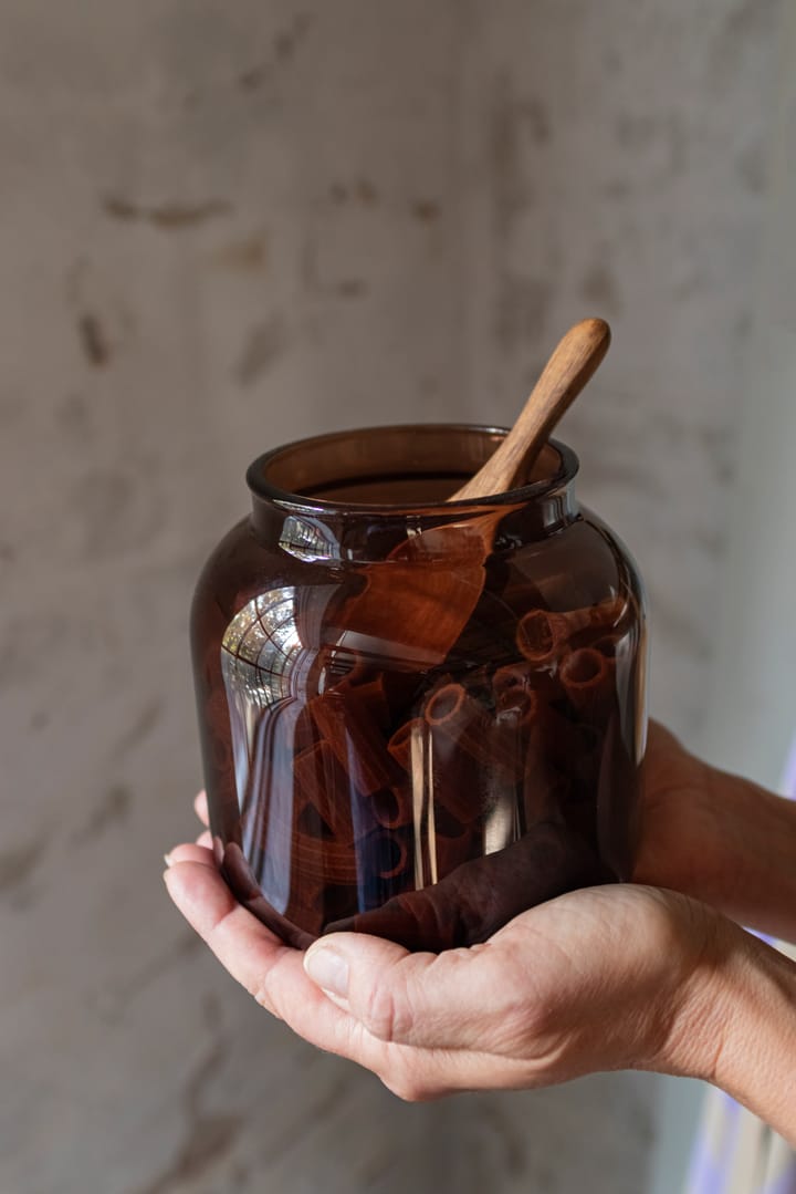 Pojemnik z pokrywką small Luna 13 cm, Brown Mette Ditmer