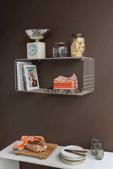 Półka Wire - Sand, 31x70x26 cm - Mette Ditmer