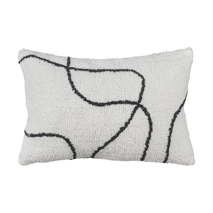 Poszewka na poduszkę z wypukłym wzorem Shadow 40x60 cm - Off-white - Mette Ditmer
