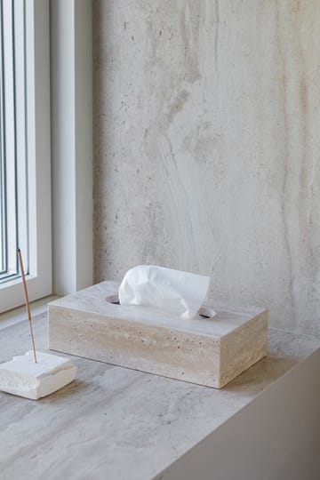 Pudełko na chusteczki Travertine 14x25,5 cm - Linen - Mette Ditmer