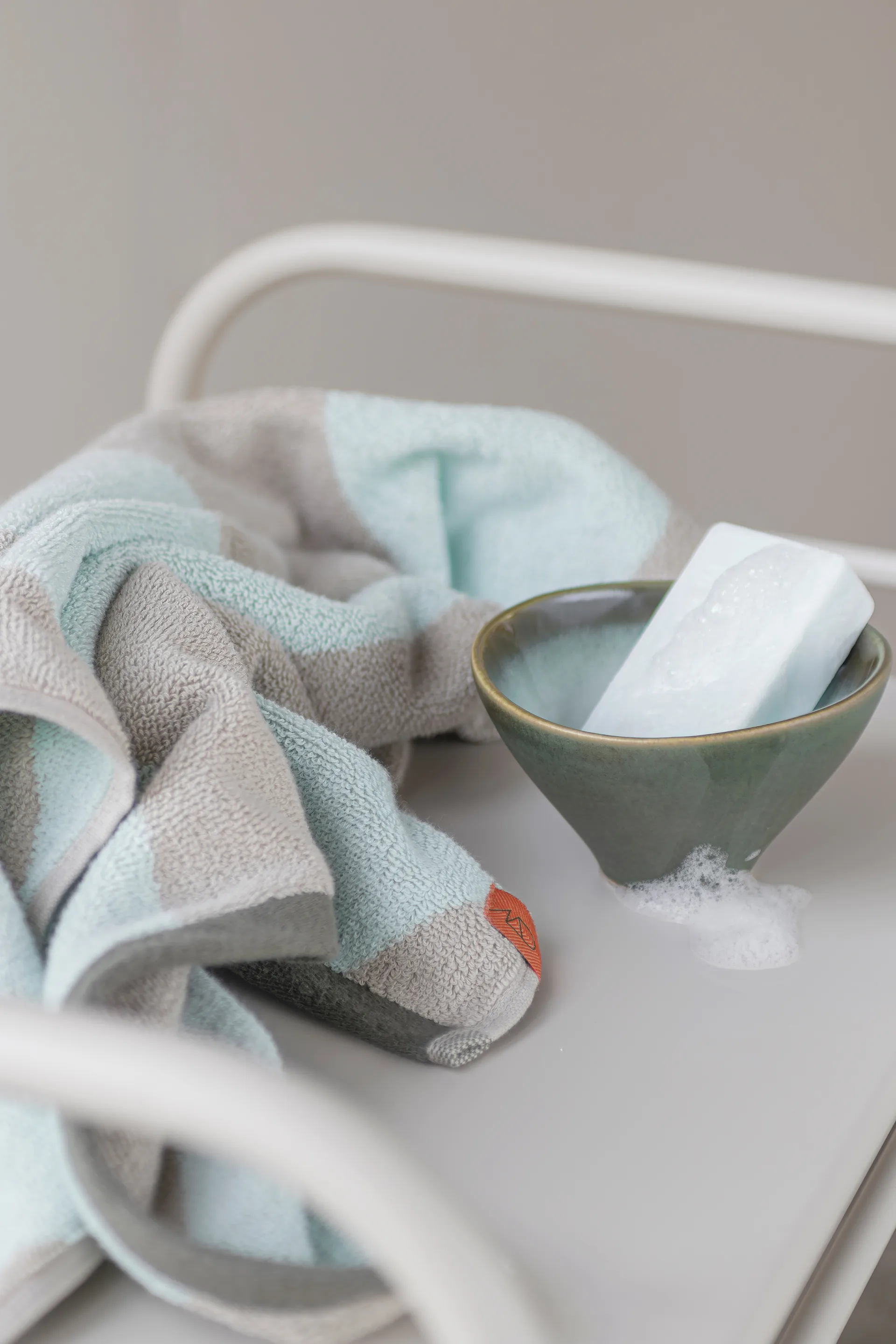 Ręcznik Diagonal 40x55 cm 2 szt., Mint Mette Ditmer