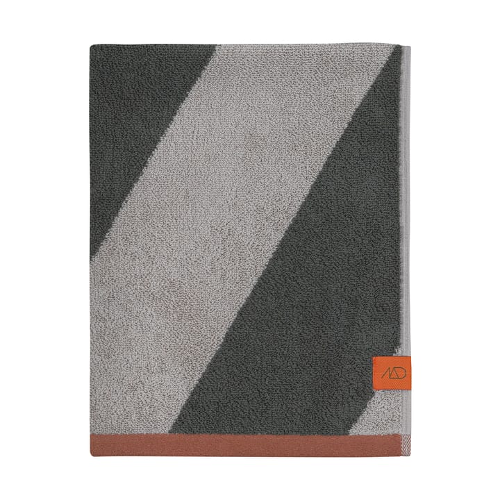 Ręcznik Diagonal - Dark olive, 70x133 cm - Mette Ditmer