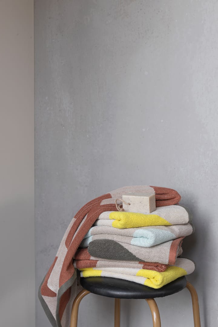Ręcznik Diagonal, Yellow, 70x133 cm Mette Ditmer