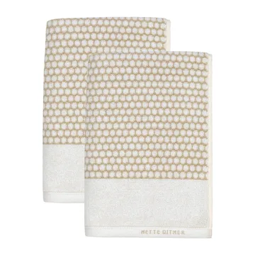 Ręcznik dla gości 38x60 cm 2-pak - Sand-off white - Mette Ditmer