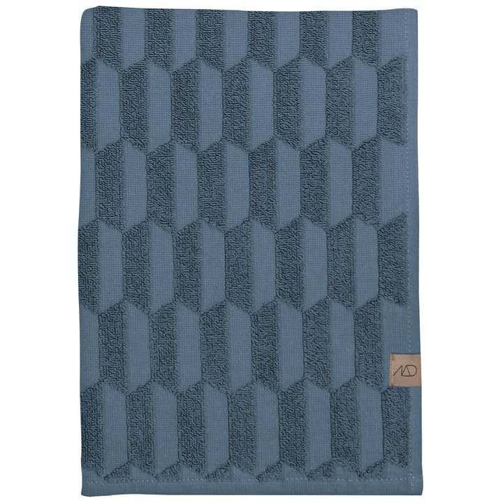 Ręcznik do kąpieli Geo 70x133 cm - Slate blue - Mette Ditmer