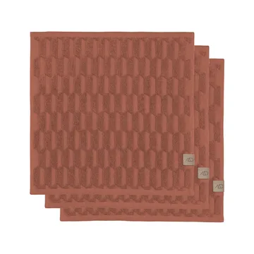 Ręcznik do rąk Geo 30x30 cm 3-pak - Blush - Mette Ditmer