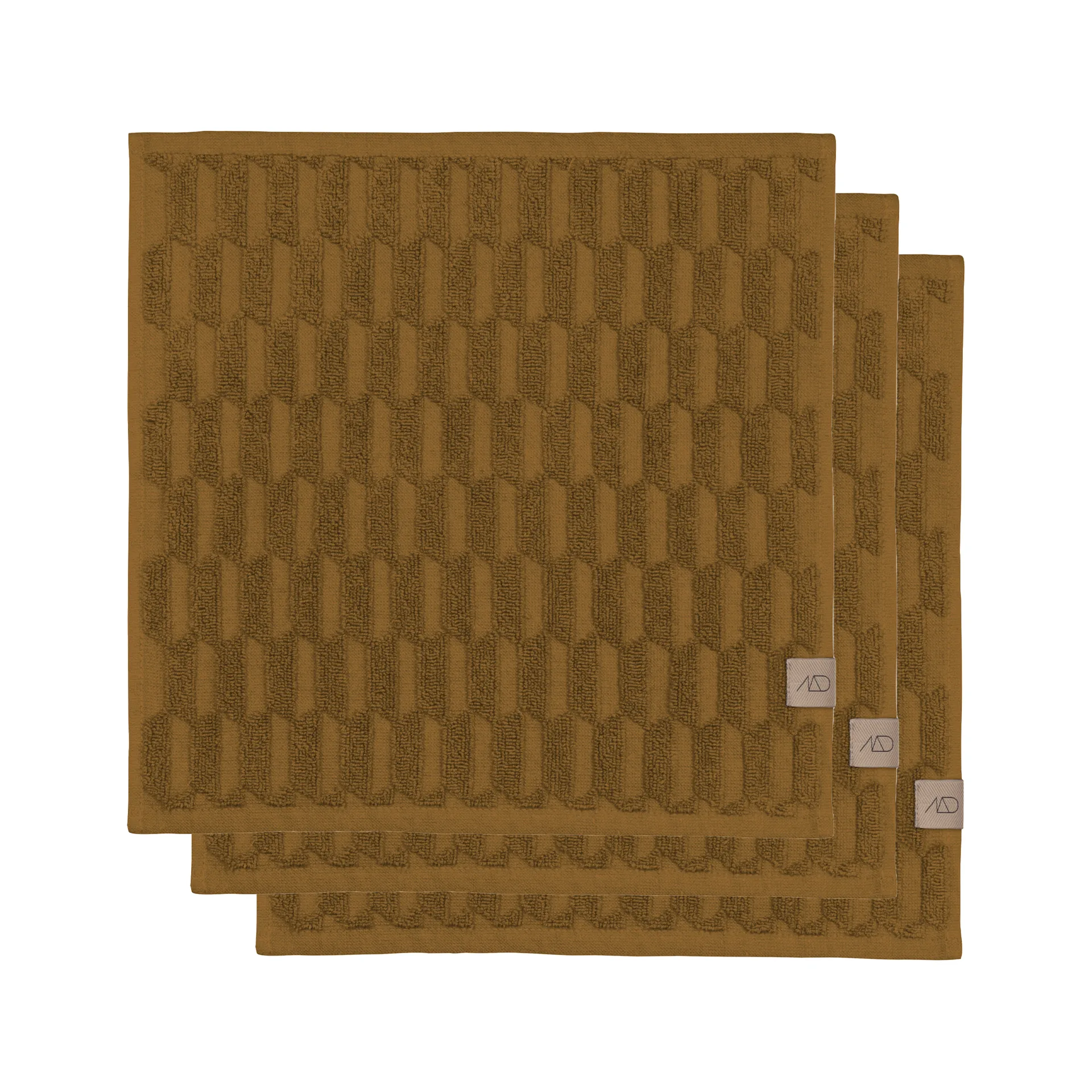 Ręcznik do rąk Geo 30x30 cm 3-pak, Curry Mette Ditmer