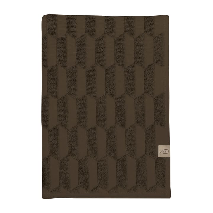 Ręcznik do rąk Geo 50x95 cm - Chocolate - Mette Ditmer