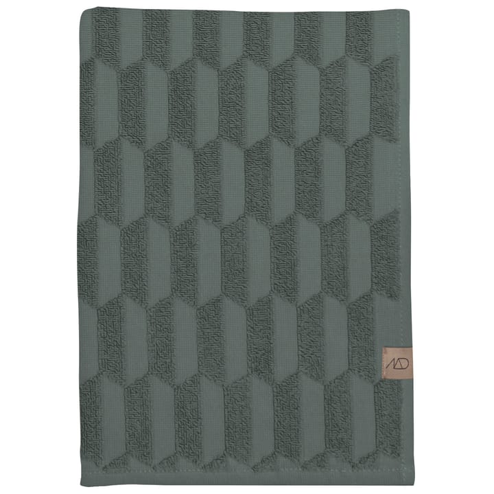 Ręcznik do rąk Geo 50x95 cm - Pine green - Mette Ditmer