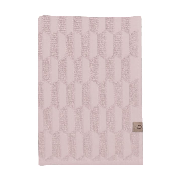 Ręcznik do rąk Geo 50x95 cm - Pudrowy róż - Mette Ditmer