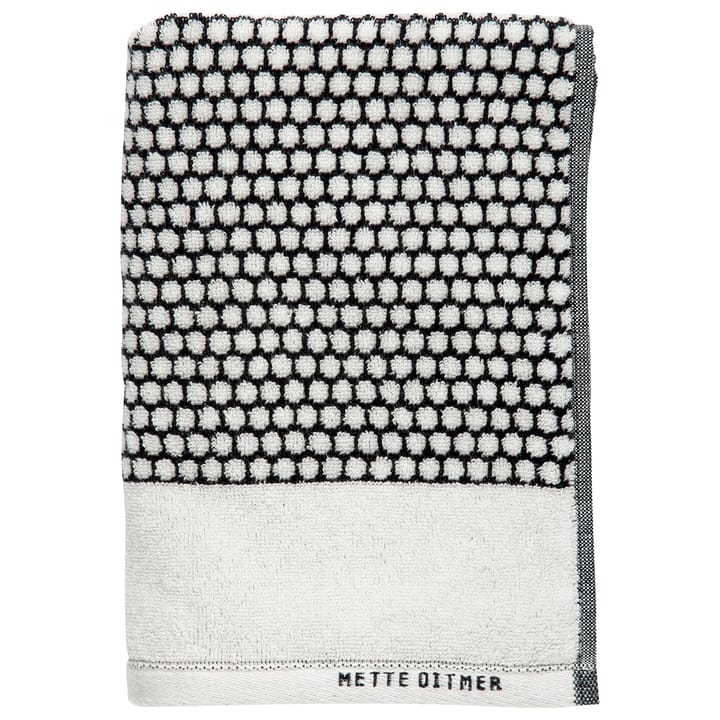 Ręcznik do rąk Grid 50x100 cm - Czarnobiały - Mette Ditmer