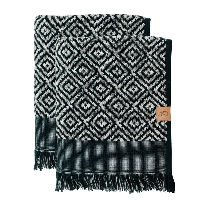 Ręcznik do rąk Morocco 35x60 cm 2-pak - Black-white - Mette Ditmer