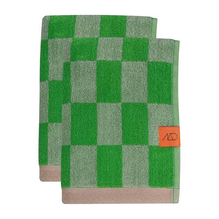 R�ęcznik do rąk Retro 40x55 cm, 2-pak - Classic green - Mette Ditmer