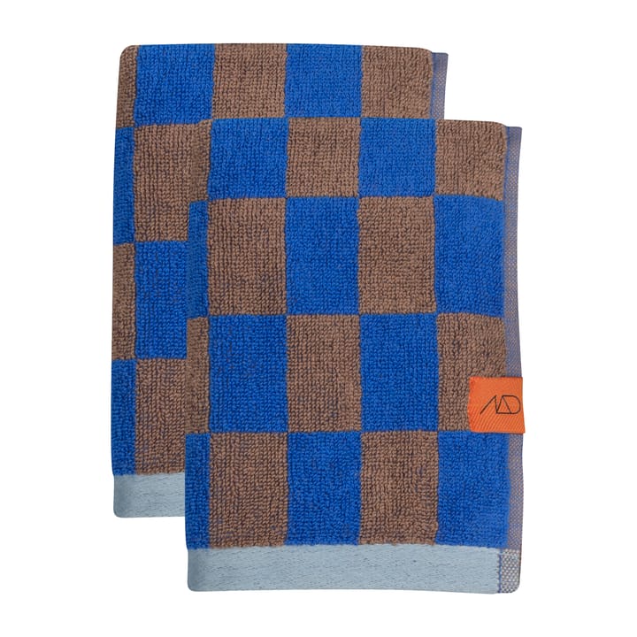 Ręcznik do rąk Retro 40x55 cm, 2-pak - Cobalt - Mette Ditmer
