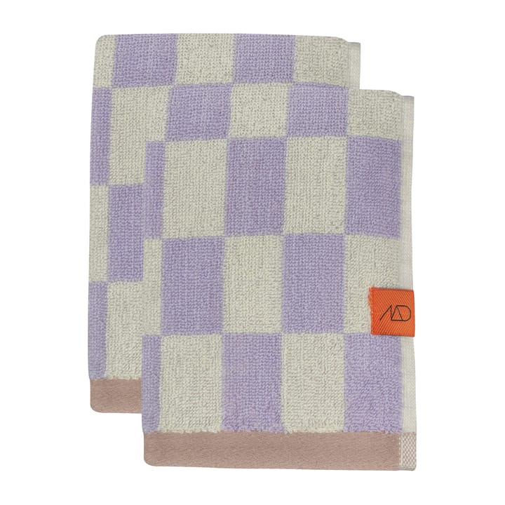 Ręcznik do rąk Retro 40x55 cm, 2-pak - Lilac - Mette Ditmer
