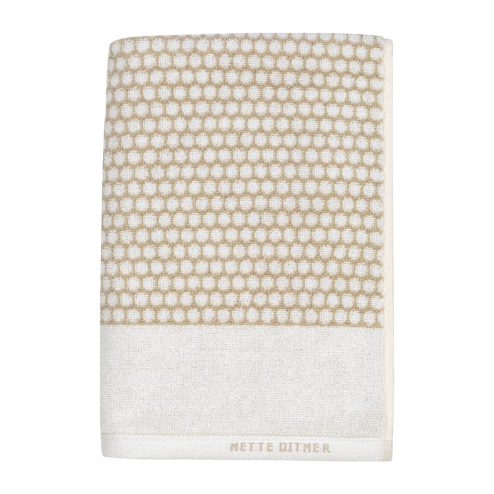 Ręcznik kąpielowy Grid 70x140 cm - Piasek-Off White - Mette Ditmer