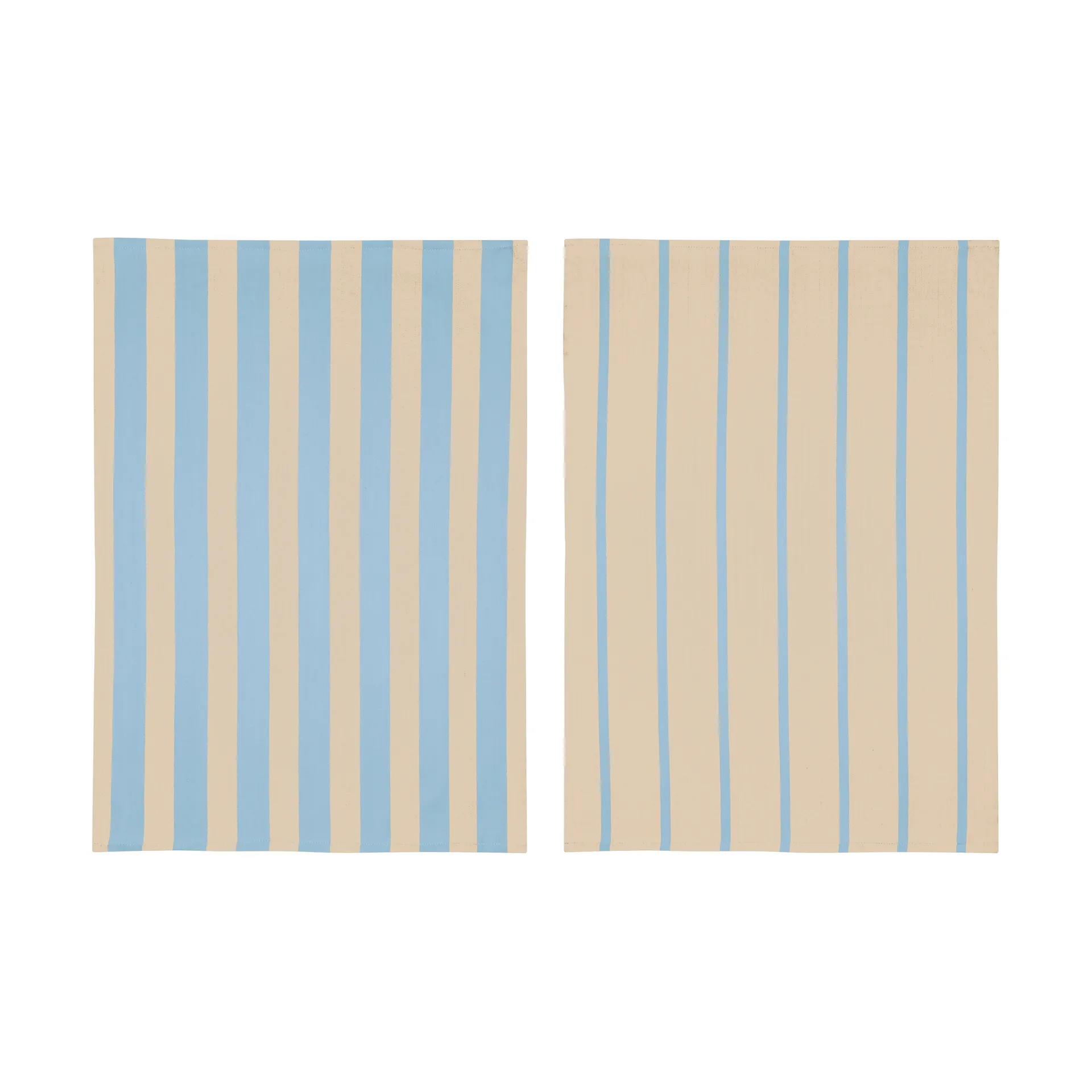 Ręcznik kuchenny Stripes 50x70 cm 2 szt., Blue-Beige (niebiesko-beżowy), 50x70 cm Mette Ditmer