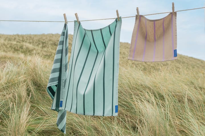 Ręcznik kuchenny Stripes 50x70 cm 2 szt. - Mint - Mette Ditmer