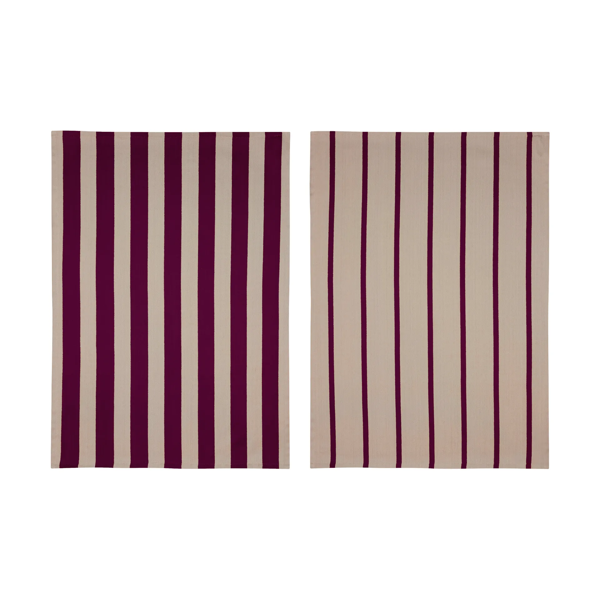 Ręcznik kuchenny Stripes 50x70 cm 2 szt., Red-Beige (czerwono-beżowy), 50x70 cm Mette Ditmer