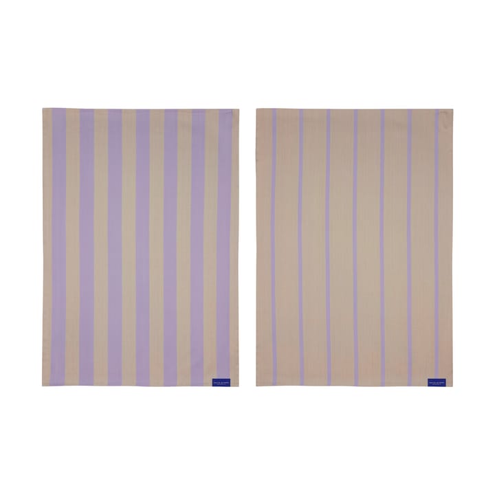 Ręcznik kuchenny Stripes 50x70 cm 2 szt. - Sand - Mette Ditmer