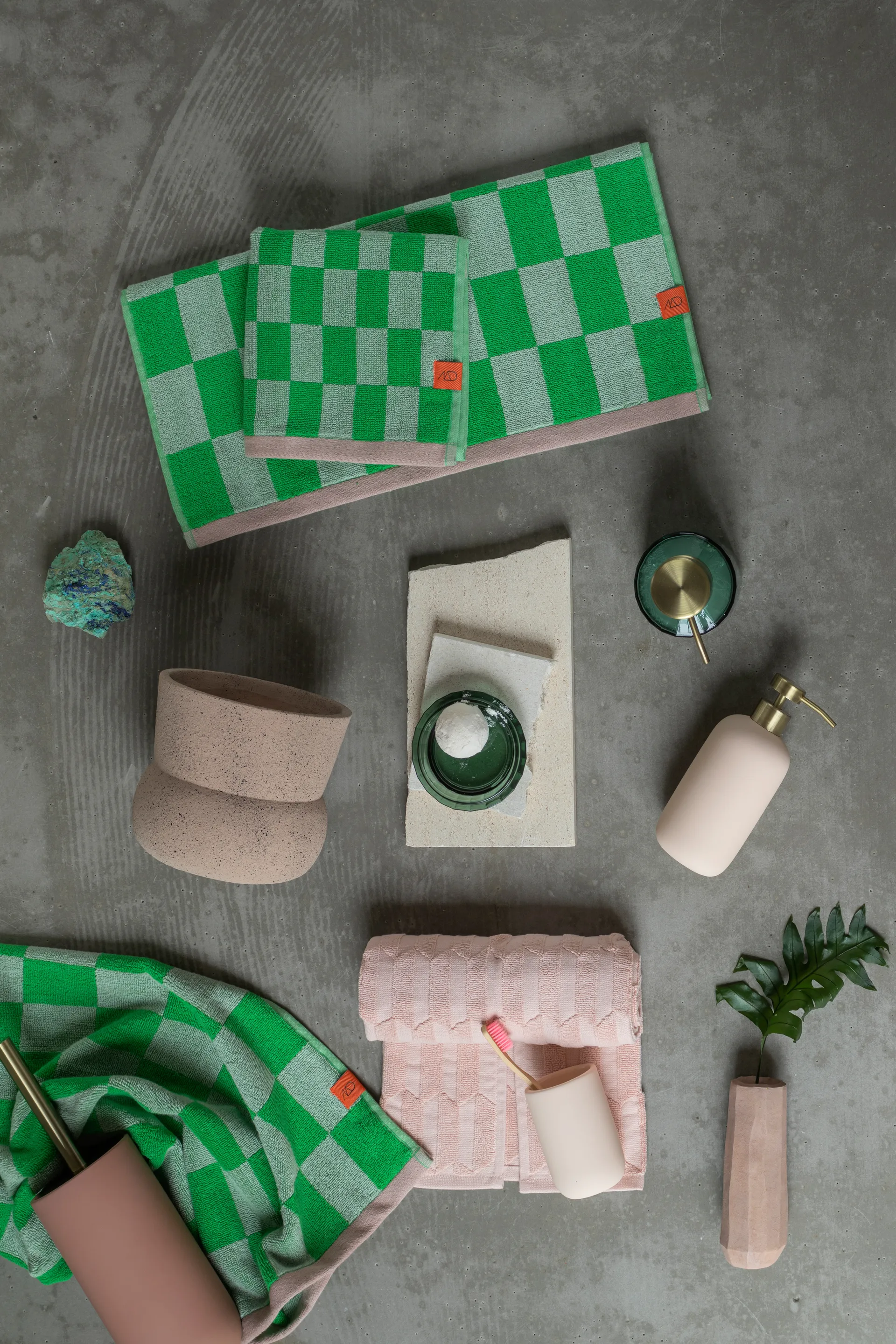 Ręcznik Retro 70x133 cm, Classic green Mette Ditmer