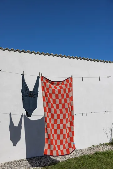 Ręcznik Retro - Dark orange, 50x90 cm - Mette Ditmer