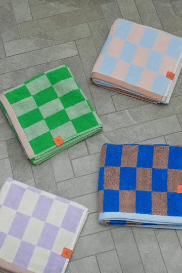 Ręcznik Retro - Light blue, 70x133 cm - Mette Ditmer