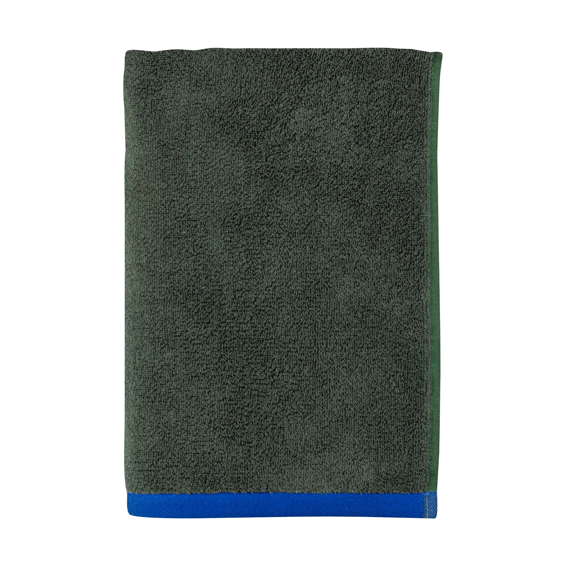 Ręcznik Soft 70x133 cm, Dark olive-light blue Mette Ditmer
