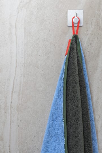 Ręcznik Soft 70x133 cm - Dark olive-light blue - Mette Ditmer
