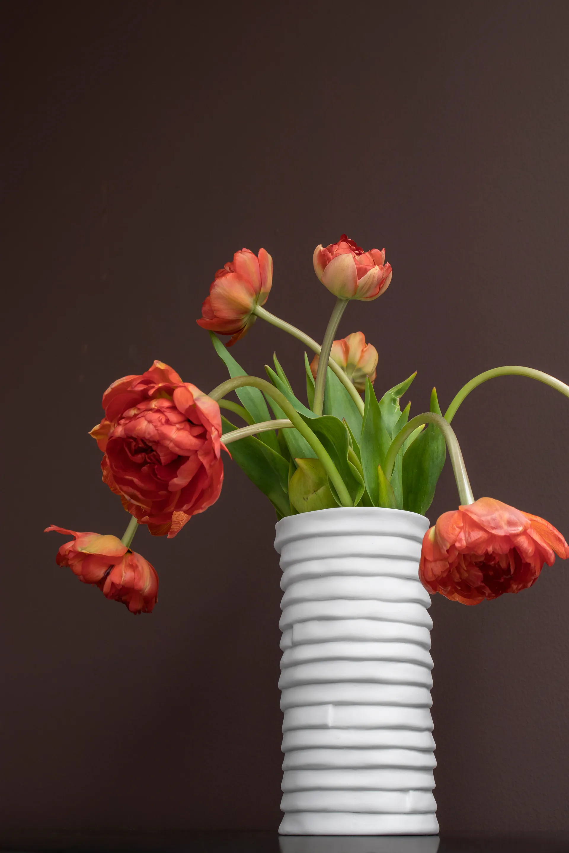 Ribbon wazon large 20 cm, Off-white Mette Ditmer