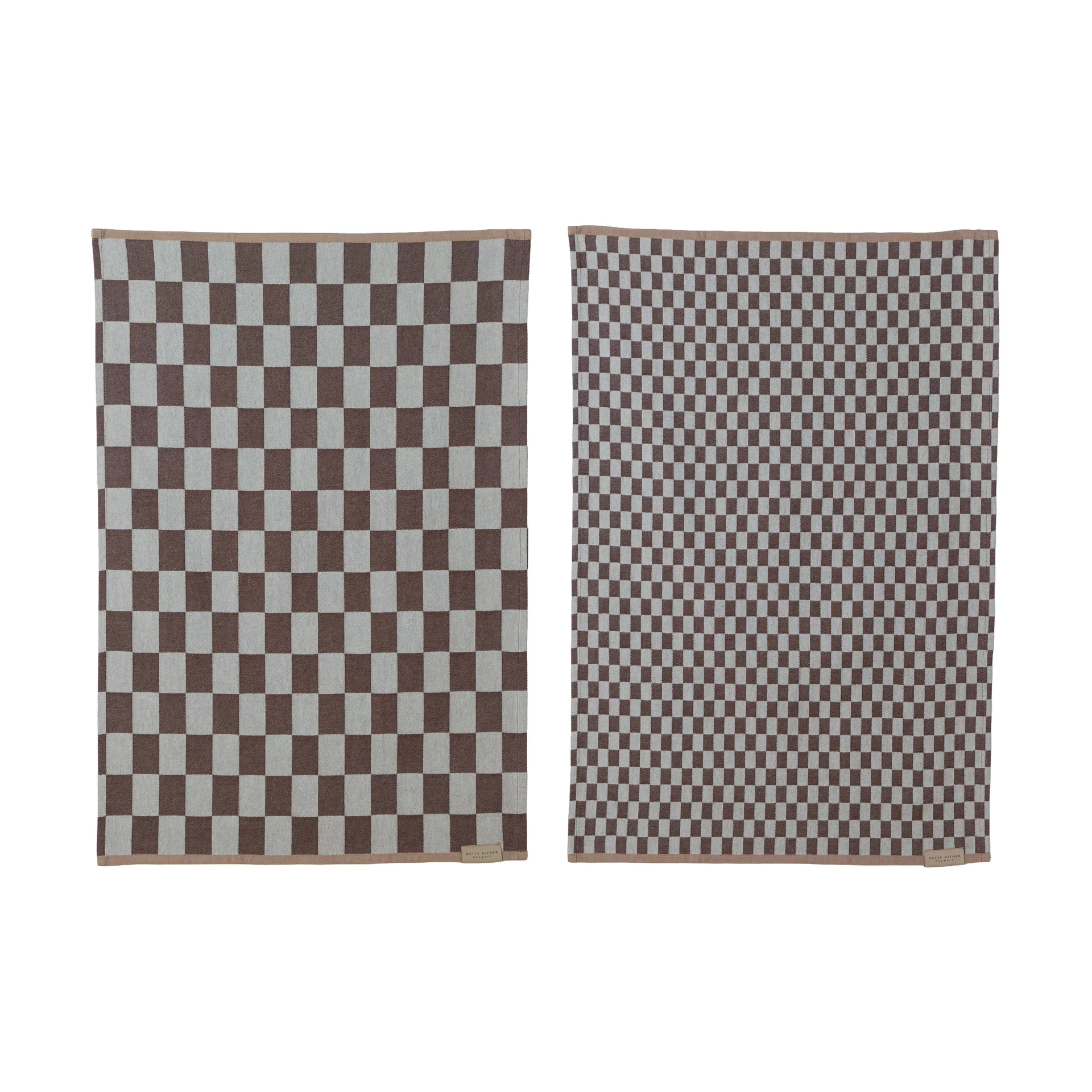 Ścierka kuchenna Mini-Max 2-szt., Brown (brązowy), 50x70 cm Mette Ditmer
