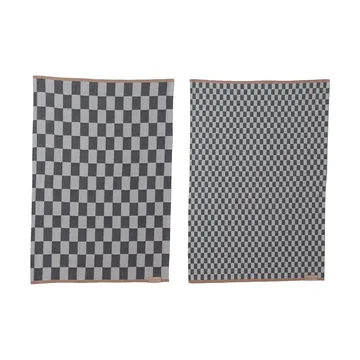 Ścierka kuchenna Mini-Max 2-szt. - Grey (szary), 50x70 cm - Mette Ditmer