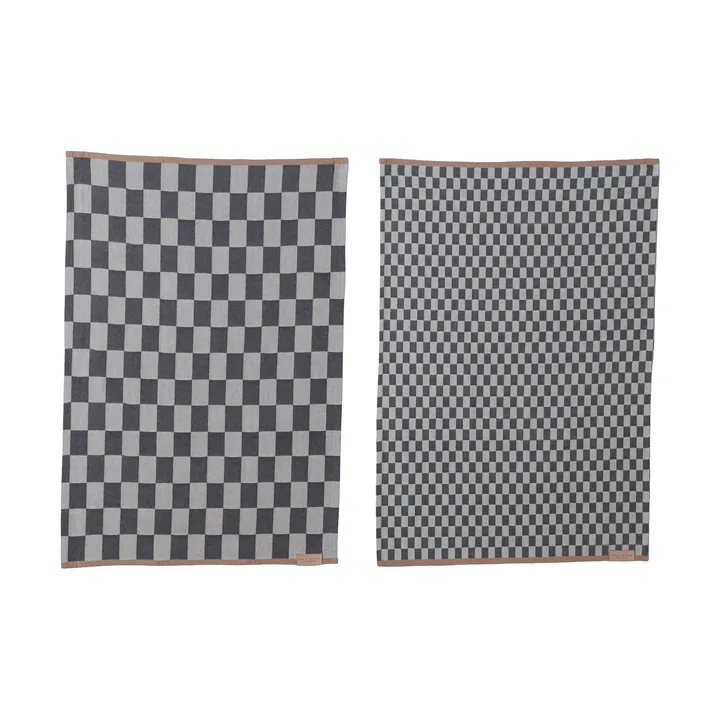 Ścierka kuchenna Mini-Max 2-szt. - Grey (szary), 50x70 cm - Mette Ditmer