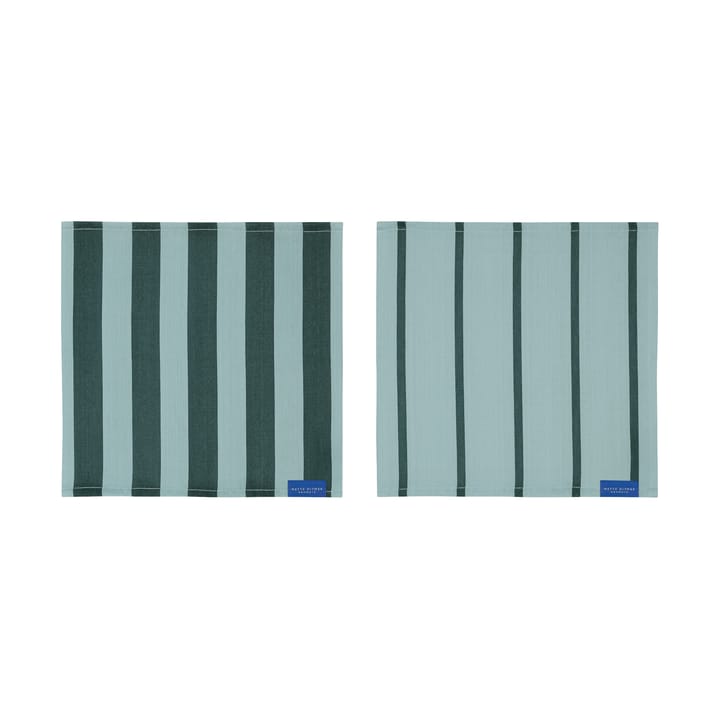 Ścierka kuchenna Stripes 33x33 cm 2 szt. - Mint - Mette Ditmer