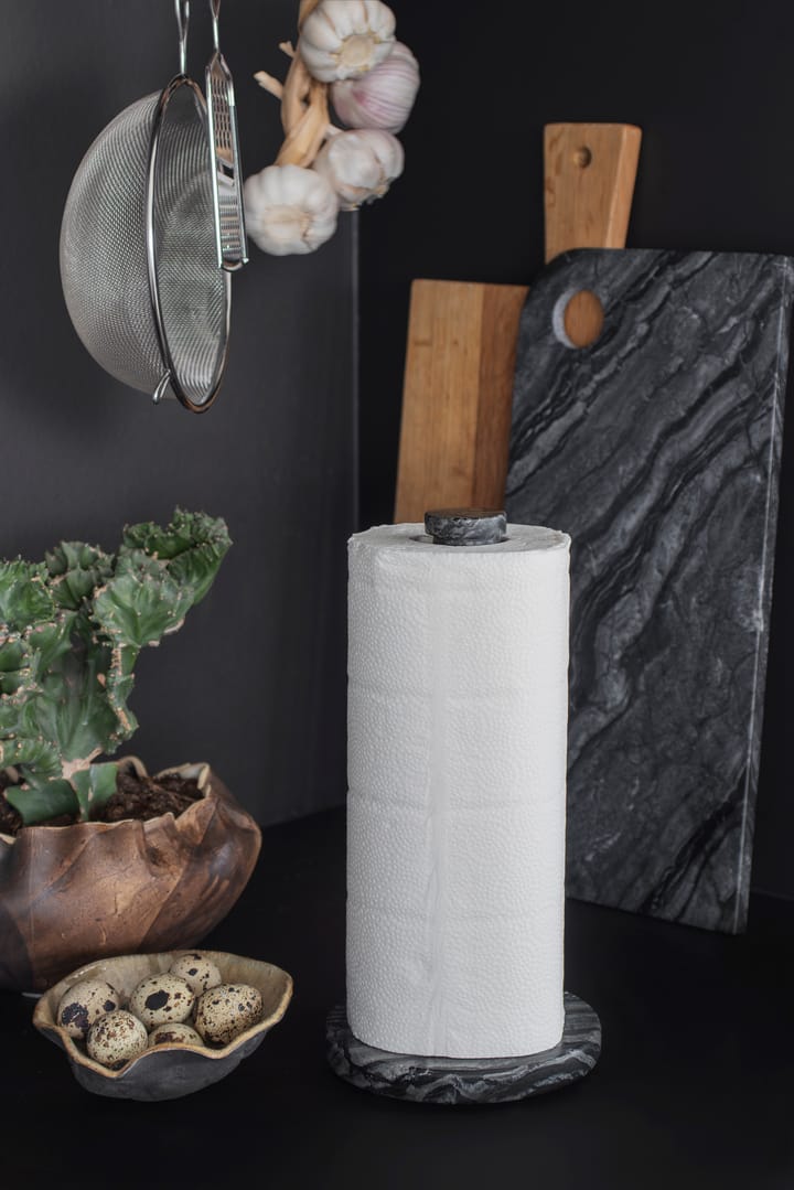 Stojak na ręcznik papierowy Marble, Black-grey Mette Ditmer