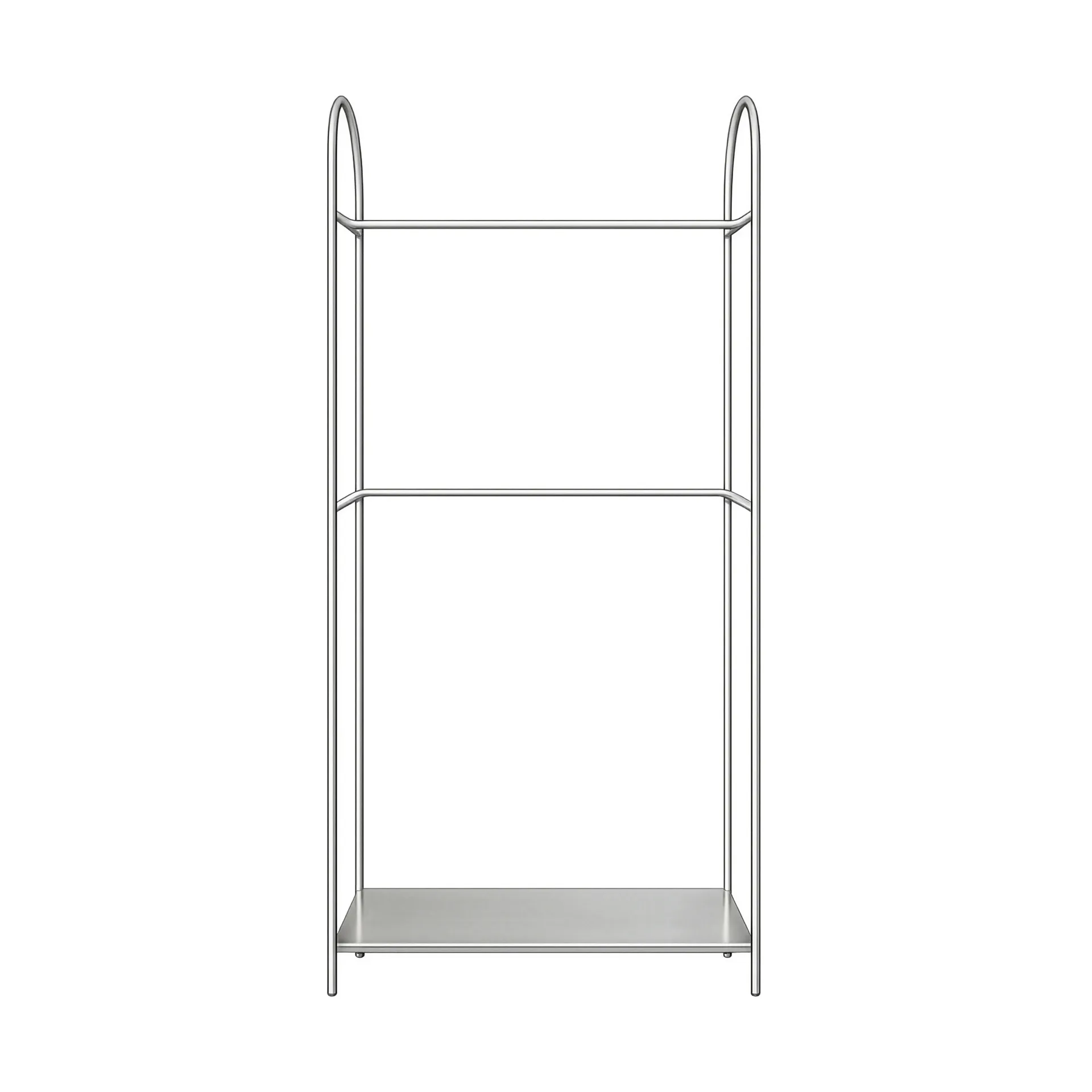 Stojak na ubrania Arch, Srebrny, 39x92x186 cm Mette Ditmer