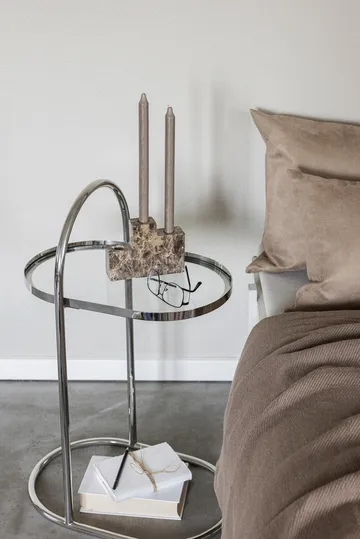 Stolik boczny Moves  - Chrome, 34,5x51x76,5 cm - Mette Ditmer