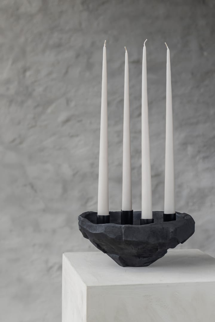 Świecznik Art Piece Ø23 cm - Czarny  - Mette Ditmer