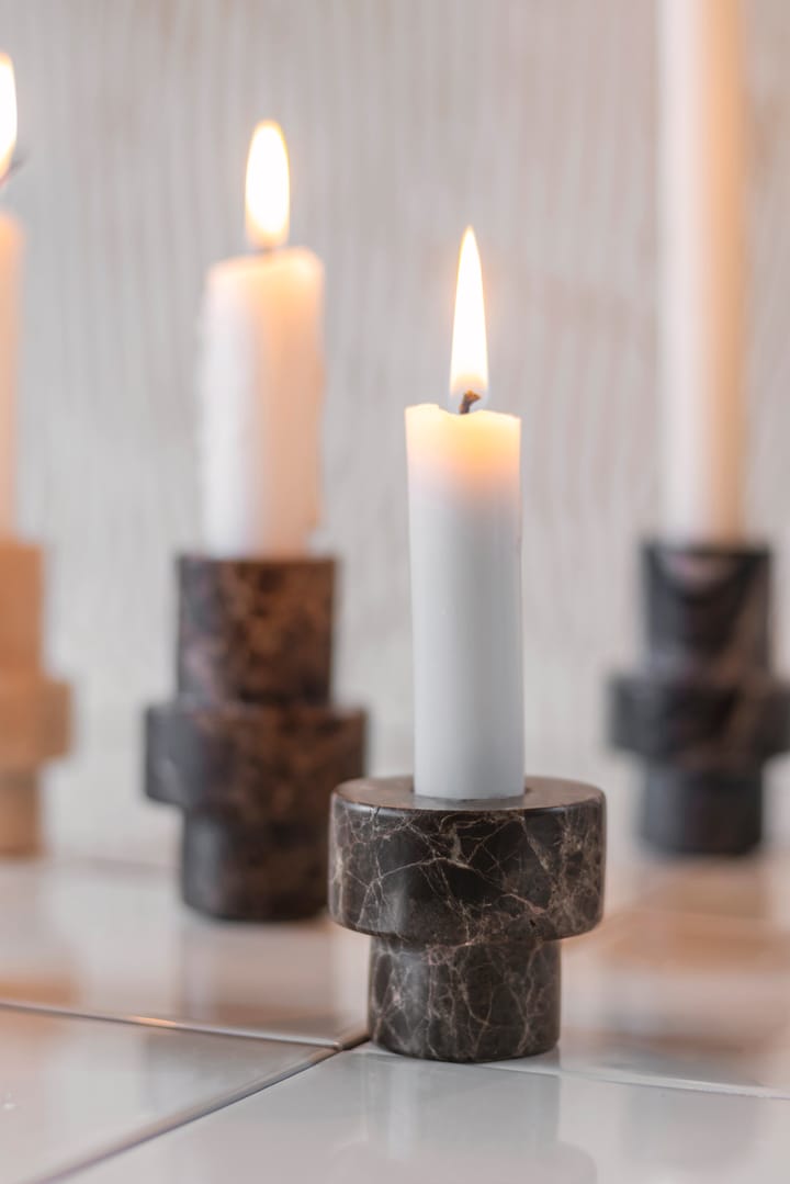 Świecznik Marble 5 cm, Brązowy Mette Ditmer