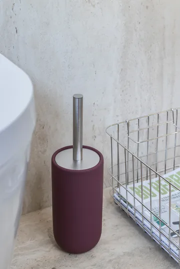 Szczotka do toalety Lotus play, w zestawie 2 wymienne główki - Wine - Mette Ditmer