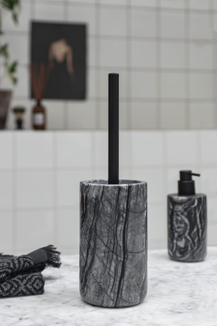 Szczotka toaletowa Marble 36 cm - Czarny-szary - Mette Ditmer