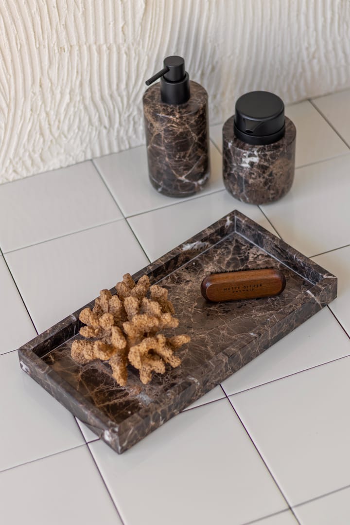 Taca dekoracyjna Marble 16x31 cm, Brązowy Mette Ditmer