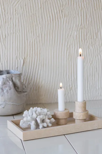 Taca dekoracyjna Marble 16x31 cm - Sand - Mette Ditmer