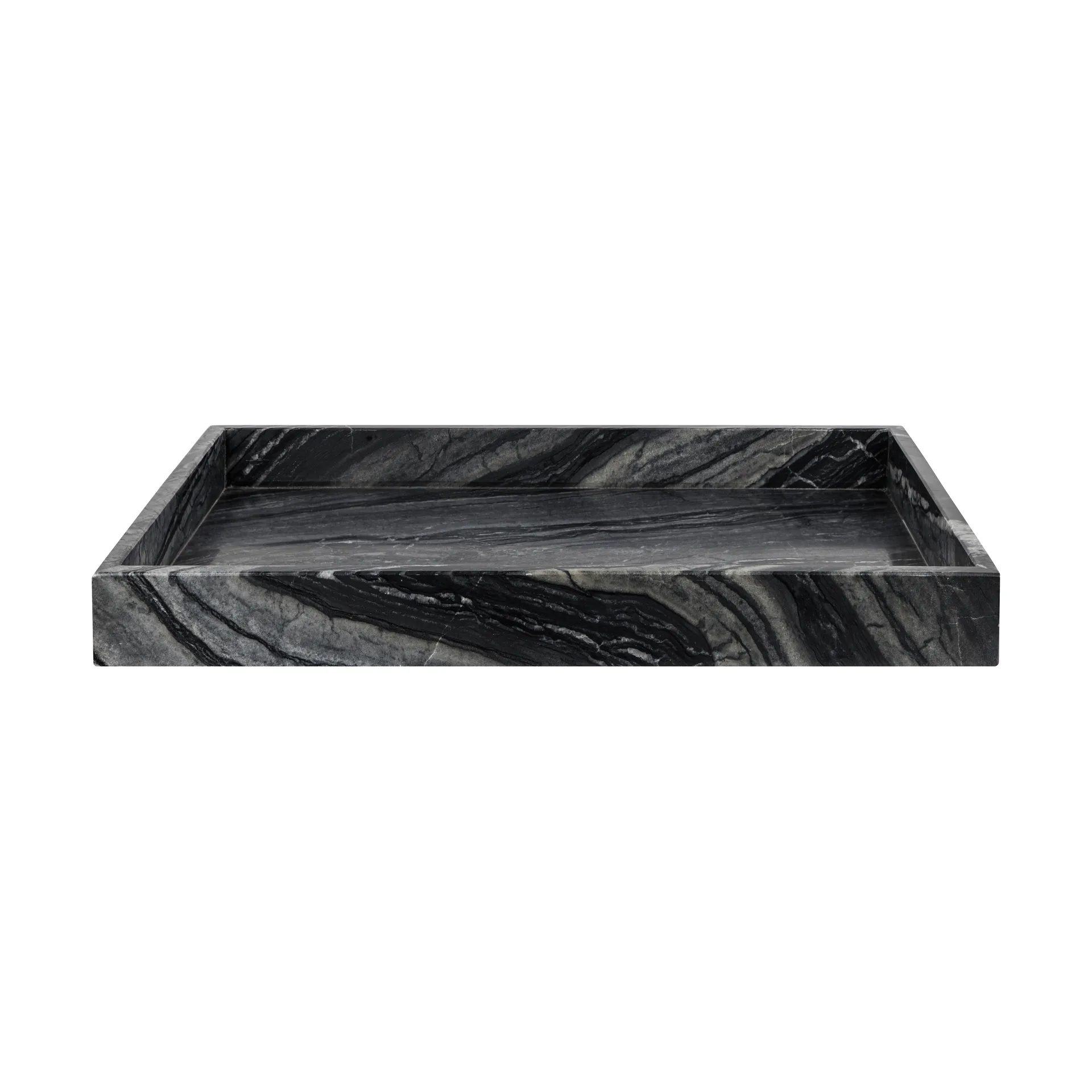 Taca dekoracyjna Marble Large 30x40 cm, Black-grey Mette Ditmer