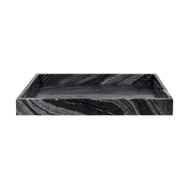 Taca dekoracyjna Marble Large 30x40 cm - Black-grey - Mette Ditmer