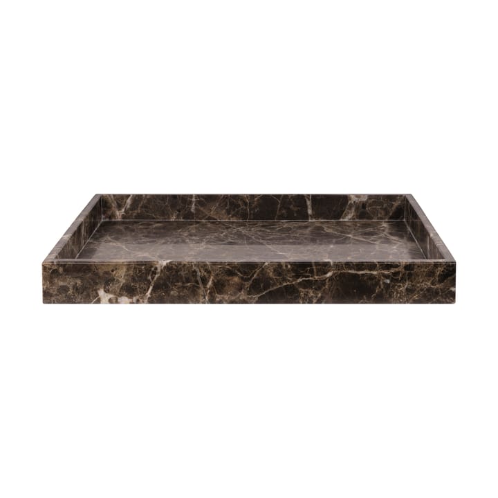 Taca dekoracyjna Marble Large 30x40 cm - Brown - Mette Ditmer