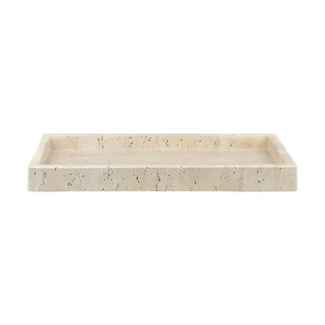 Taca dekoracyjna Travertine 16x31 cm - Linen - Mette Ditmer