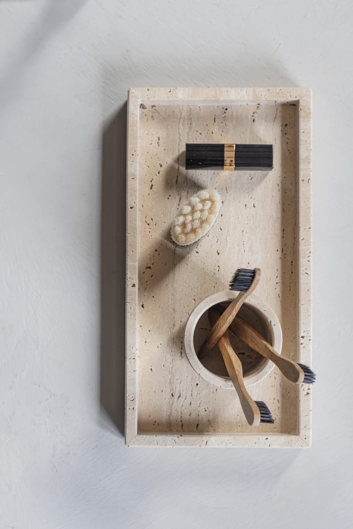 Taca dekoracyjna Travertine 16x31 cm, Linen Mette Ditmer