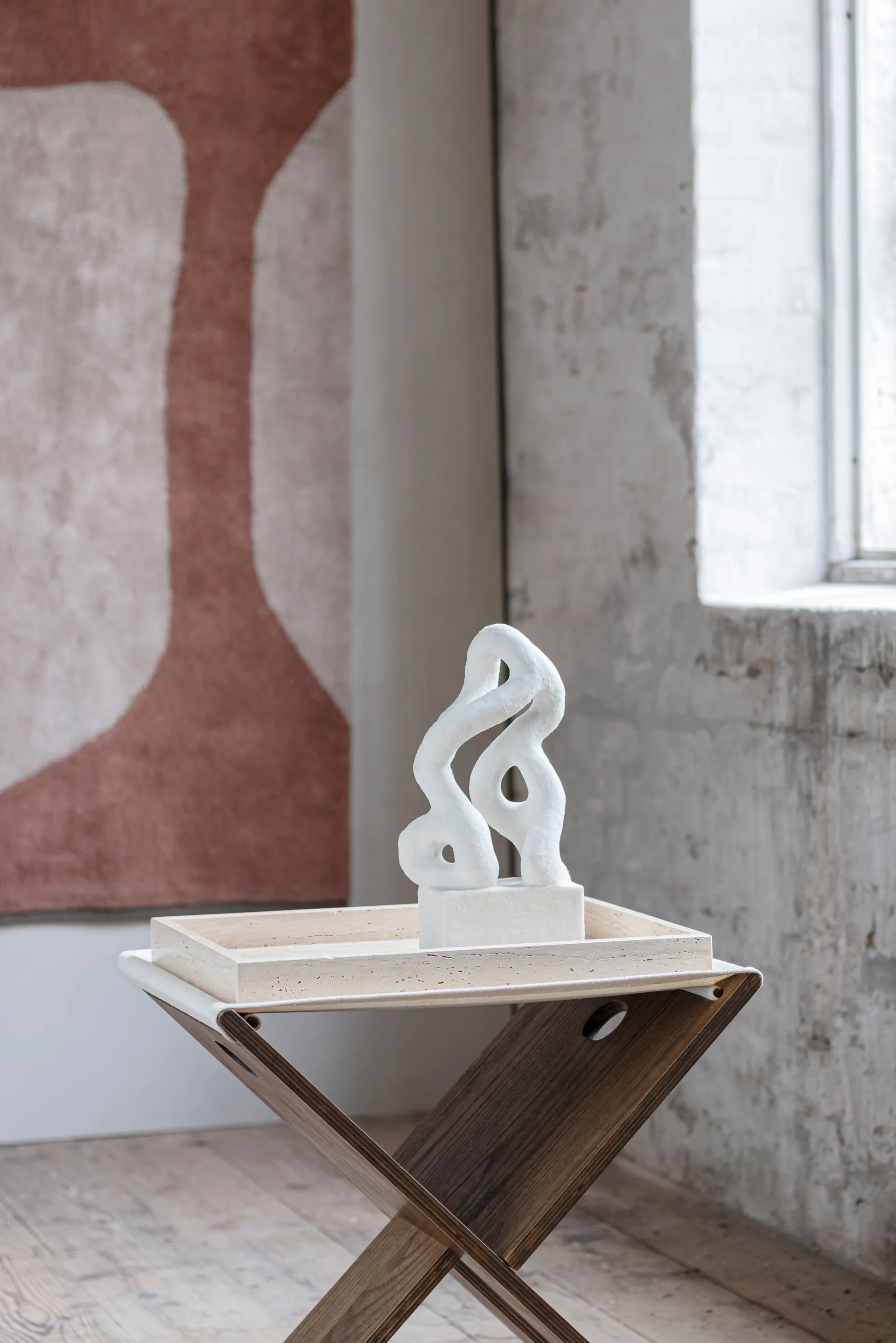 Taca dekoracyjna Travertine 30x40 cm, Linen Mette Ditmer